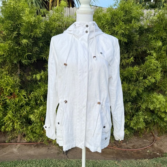 Tommy Bahama Jackets & Blazers - Tommy Bahama Relax Linen Blend Hooded Anorak Utility Jacket‎ Medium